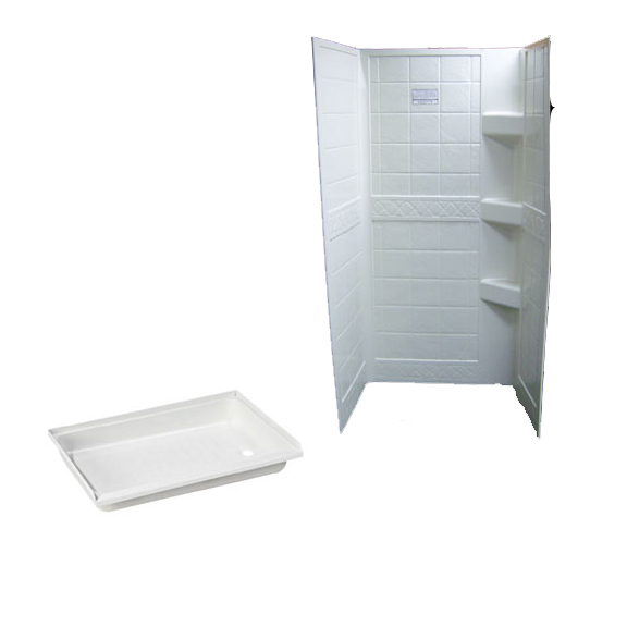 24 X 36 Rv Shower Surround Transolid 48 X 36 X 72 Solid Surface